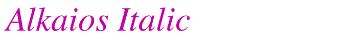 Alkaios Italic